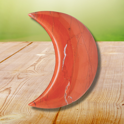 Lune polie en Jaspe rouge 135g (PRGFL397-8) - ENAE Minéraux
