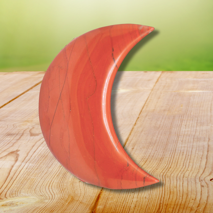 Lune polie en Jaspe rouge 135g (PRGFL397-8) - ENAE Minéraux