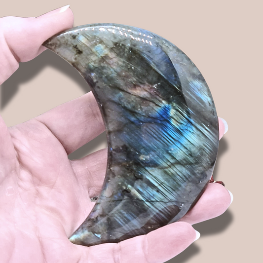 Lune polie en Labradorite (PRGFL397-5)