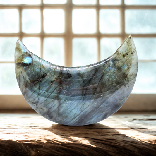 Lune polie en Labradorite 139g (PRGFL397-5)