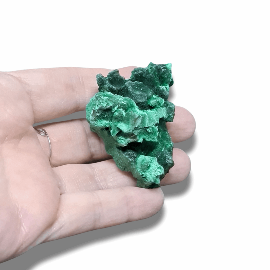 Malachite fibreuse brute (MB495-7)
