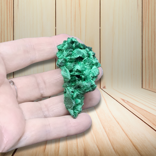 Malachite fibreuse brute 39g (MB495-5) - ENAE Minéraux
