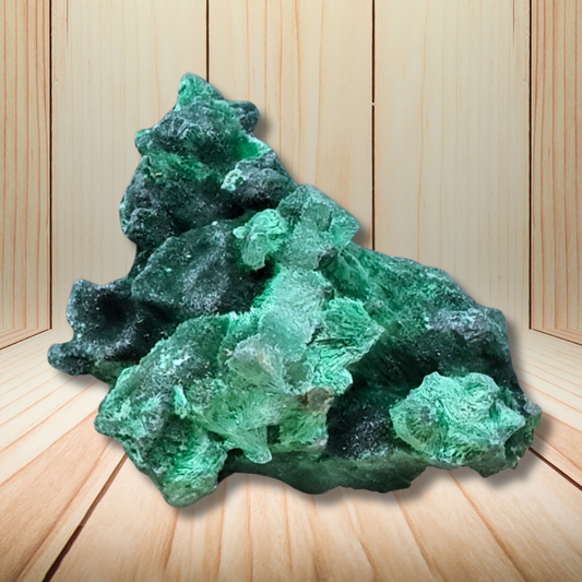 Malachite fibreuse brute 44g (MB495-7) - ENAE Minéraux