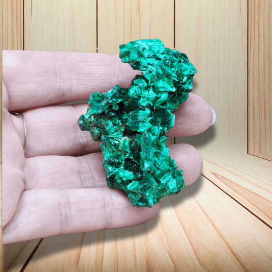 Malachite fibreuse brute 39g (MB495-2) - ENAE Minéraux