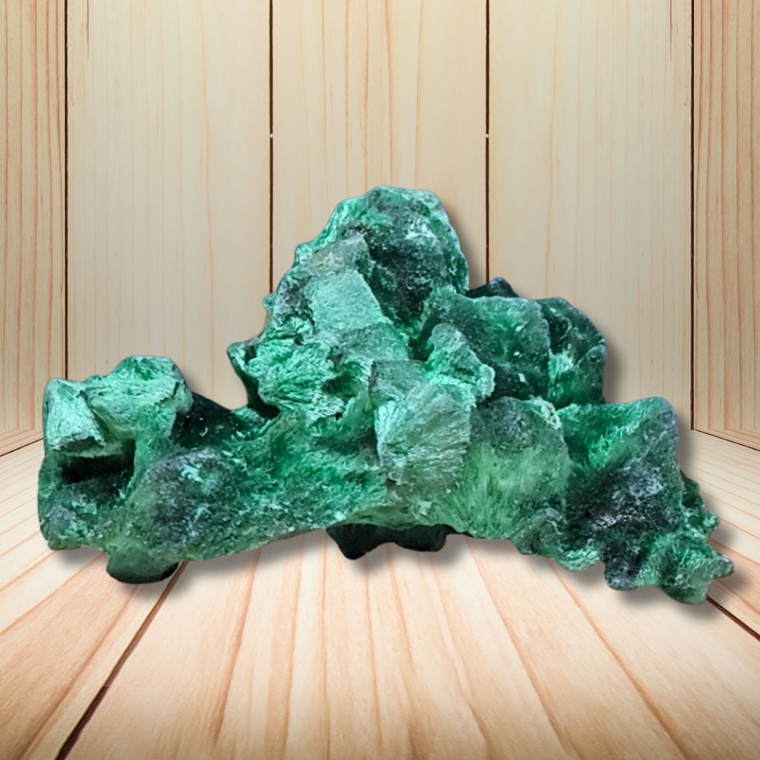 Malachite fibreuse brute 44g (MB495-7) - ENAE Minéraux