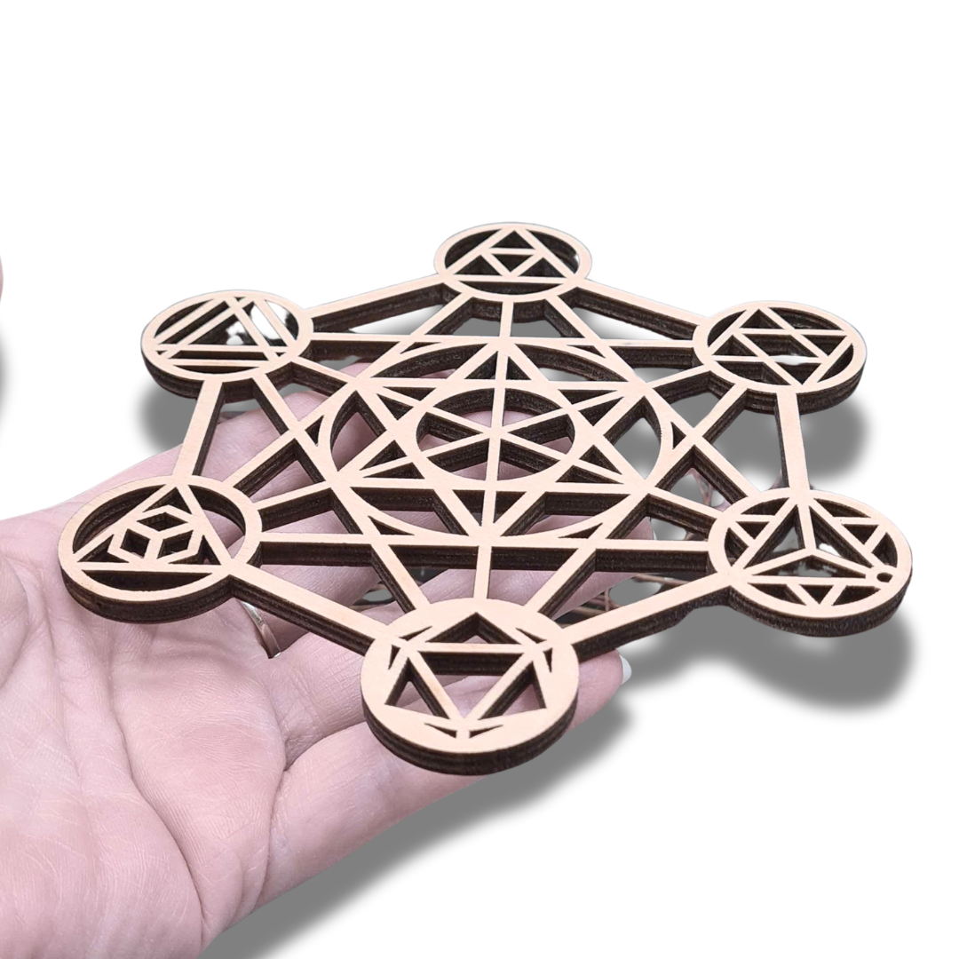 Cube de Metatron 3D en bois 14 cm - ENAE Minéraux