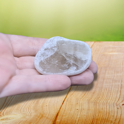 Nodule poli de Quartz fumé 44g (PRGFL510-7) - ENAE Minéraux