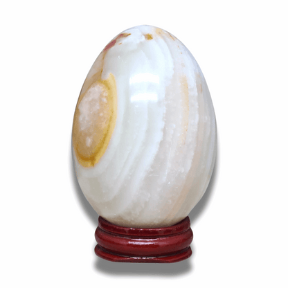 Œuf en Aragonite et Calcite (PRGFL620-7) - ENAE Minéraux