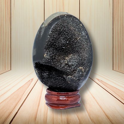 Œuf en Septaria brut et poli 102g (PRGFL588-6) - ENAE Minéraux