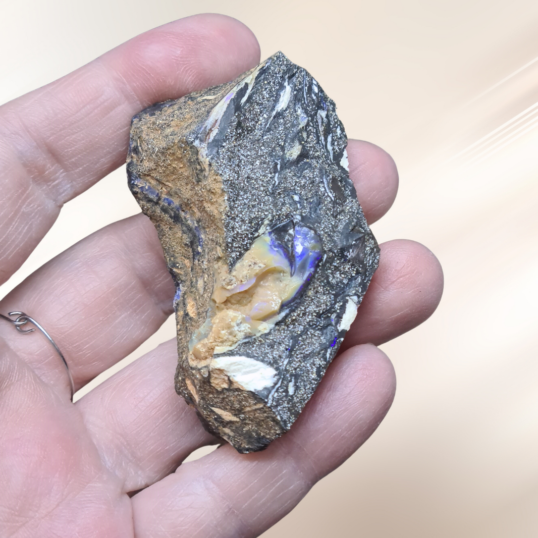 Opale Brute Boulder O&Co - 41.40 Carats, Pierre Naturelle, Cadeau Noël Lapidaire