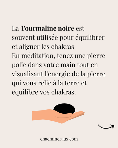 Tourmaline noire - Pierre roulée (PRGFL411)