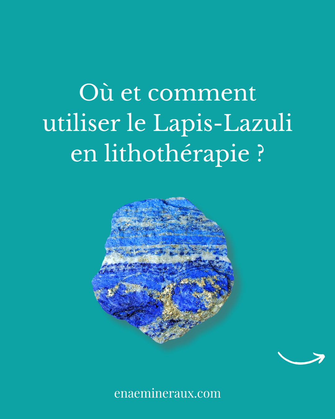 Pointe polie en Lapis Lazuli (PRGFL642-2)
