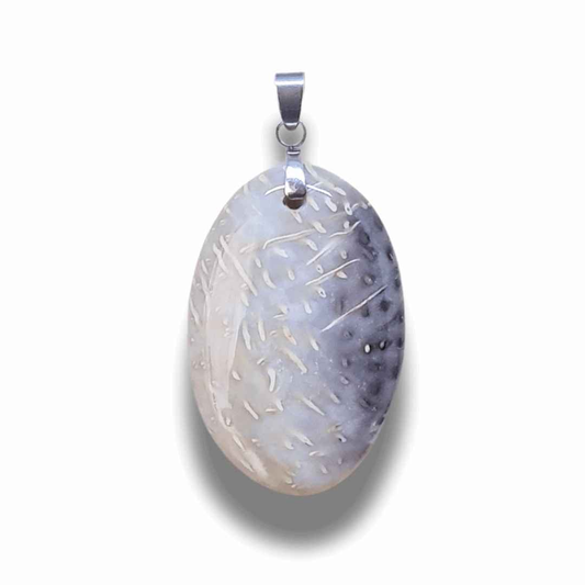 Pendentif en Agate fossile (PE1488)