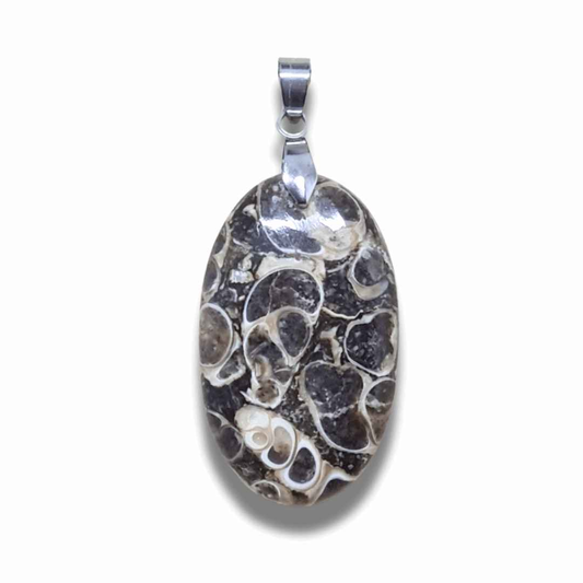 Pendentif en Agate à Turritelles (PE449) - ENAE Minéraux