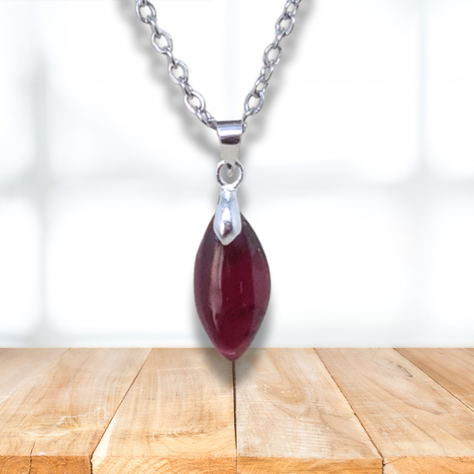 Pendentif en Grenat Rhodolite (PE2049) - ENAE Minéraux