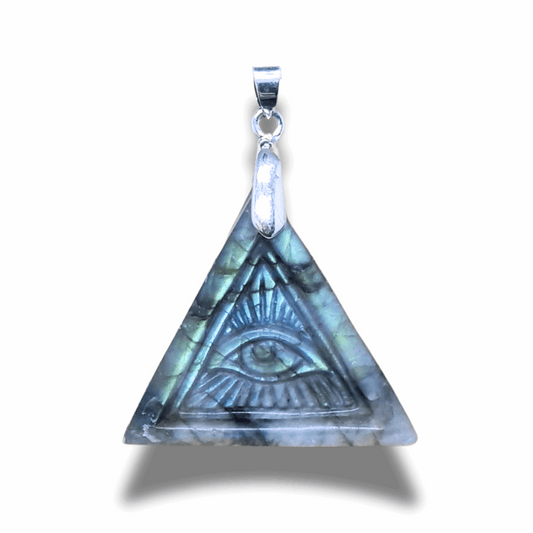 Pendentif Œil de la Providence en Labradorite (PE2029-2)