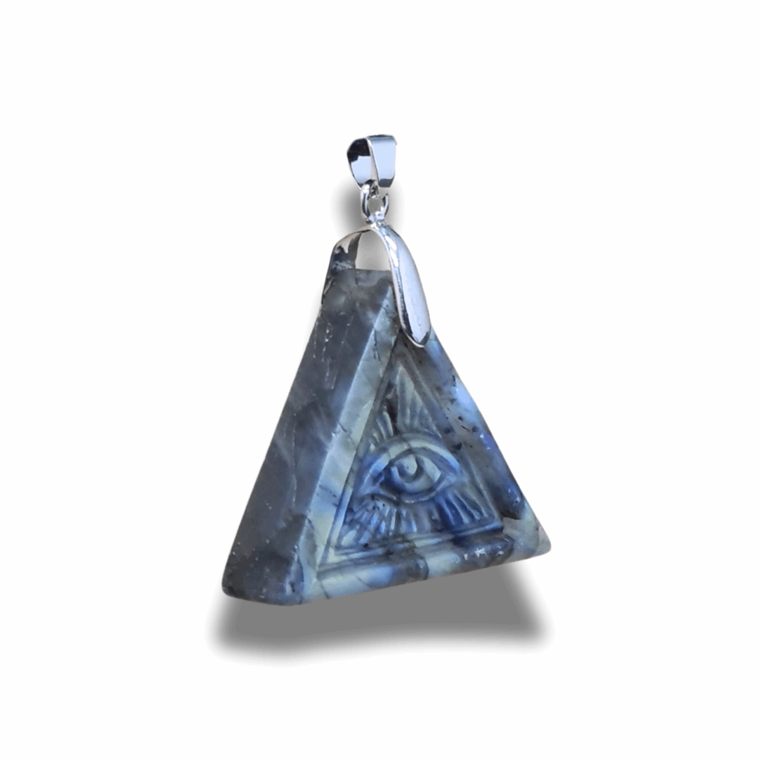Pendentif Œil de la Providence en Labradorite (PE2029-1)