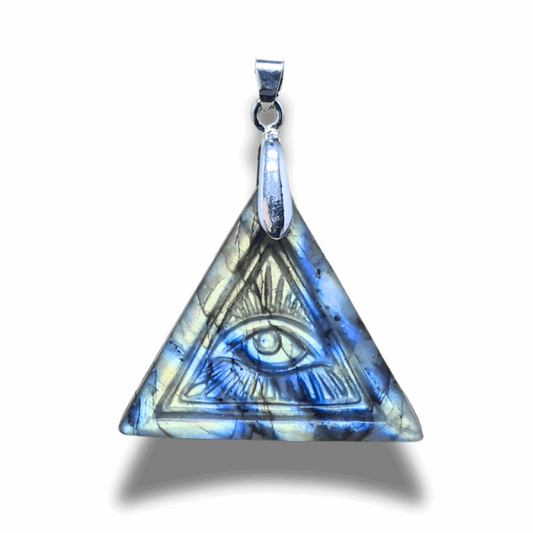 Pendentif Œil de la Providence en Labradorite (PE2029-1)