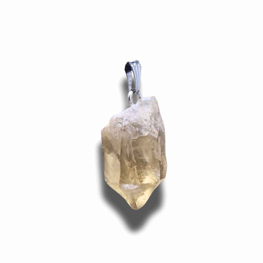 Pendentif en pointe de Citrine brute (PE2031-1) - ENAE Minéraux