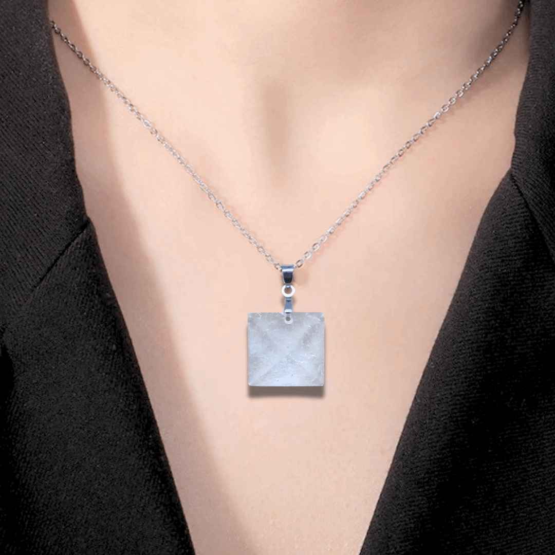 Pendentif Pyramide Cristal de Roche (PE1032-2)