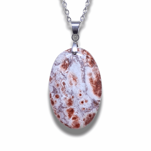 Pendentif en Rhyolite Œil d'Oiseau (PE836) - ENAE Minéraux