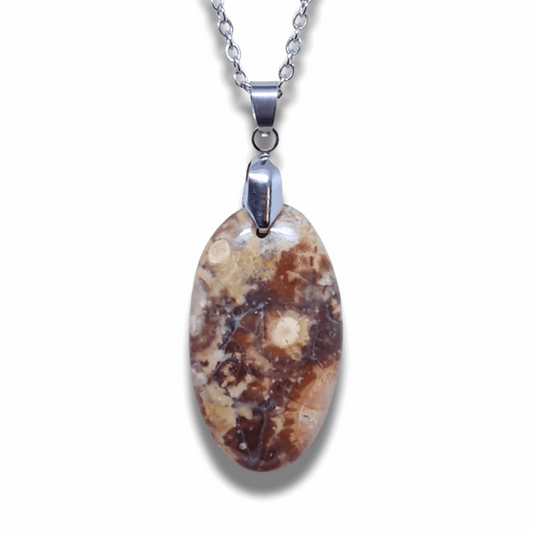Pendentif en Rhyolite Œil d'Oiseau (PE837) - ENAE Minéraux