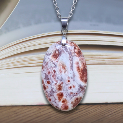 Pendentif en Rhyolite Œil d'Oiseau (PE836)