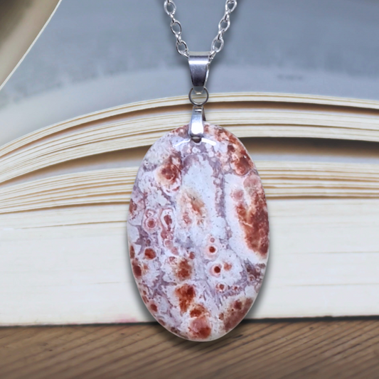 Pendentif en Rhyolite Œil d'Oiseau (PE836)