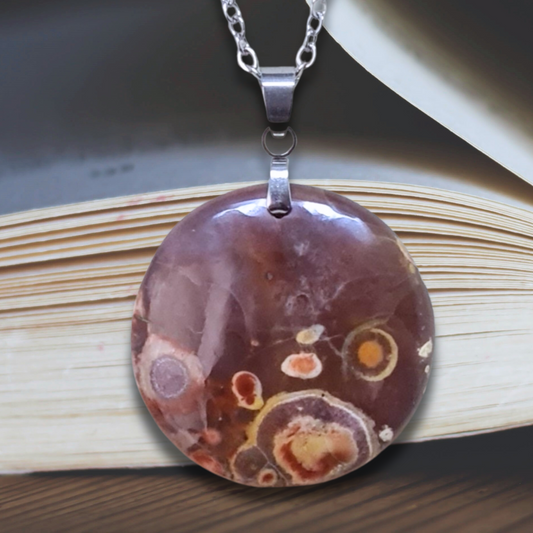 Pendentif en Rhyolite Œil d'Oiseau (PE898)