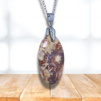 Pendentif en Rhyolite Œil d'Oiseau (PE837) - ENAE Minéraux