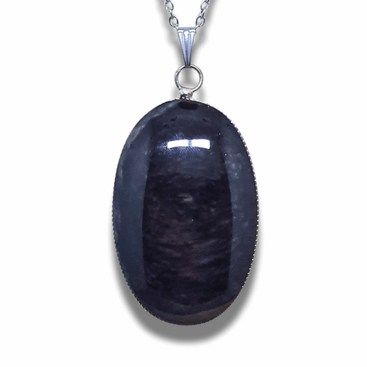 Pendentif en Obsidienne Manta Huichol (PE1877) - ENAE Minéraux