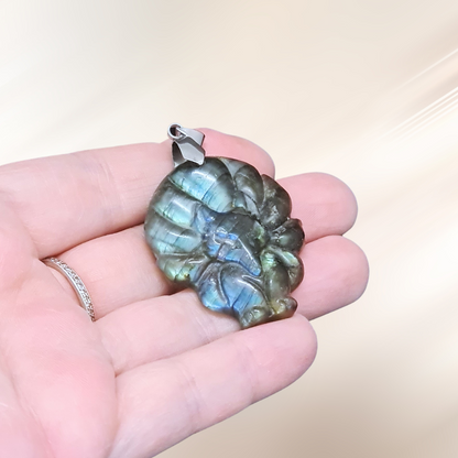 Pendentif Renard en Labradorite (PE1279-3)