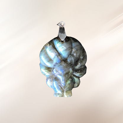 Pendentif Renard en Labradorite (PE1279-3)