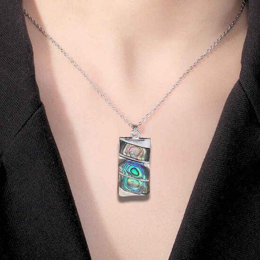 Pendentif serti en Abalone (PE1829-1) - ENAE Minéraux
