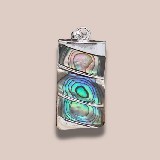 Pendentif serti en Abalone (PE1829-1)