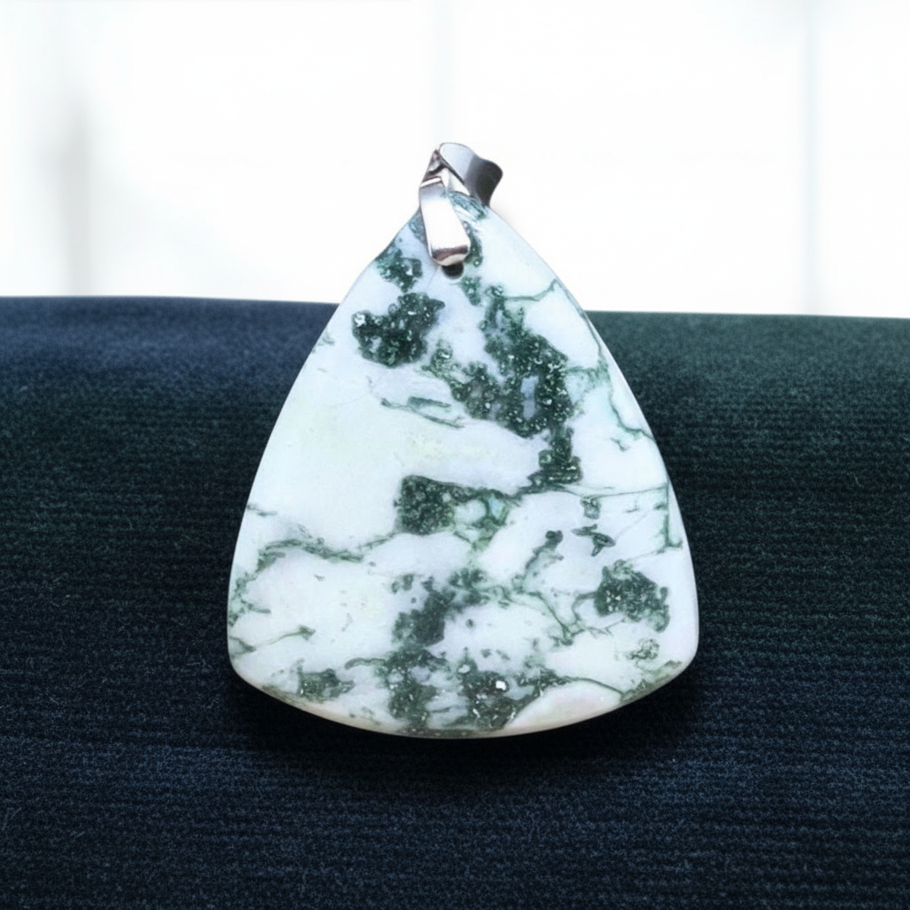 Pendentif en Agate Arbre (PE1486)