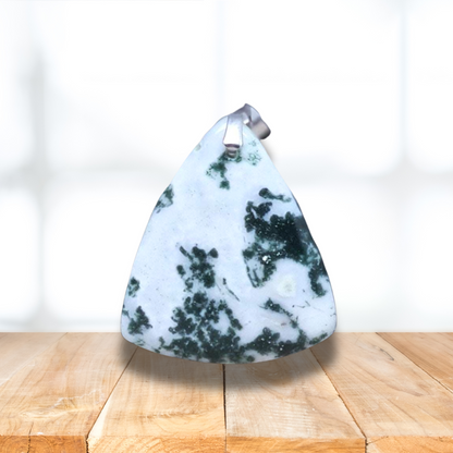 Pendentif en Agate Arbre (PE1486-2)