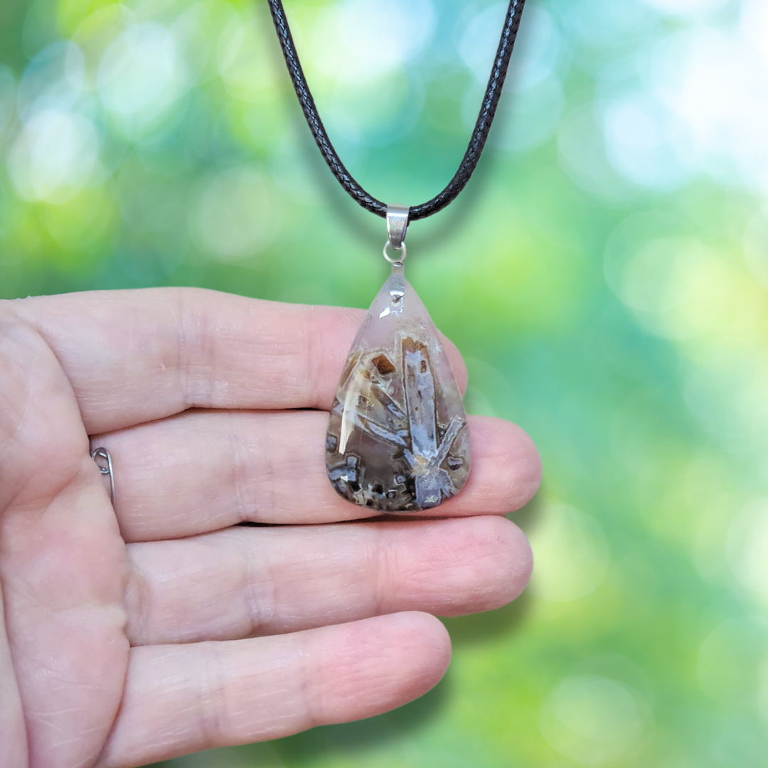 Pendentif en Agate bâton (PE1806)