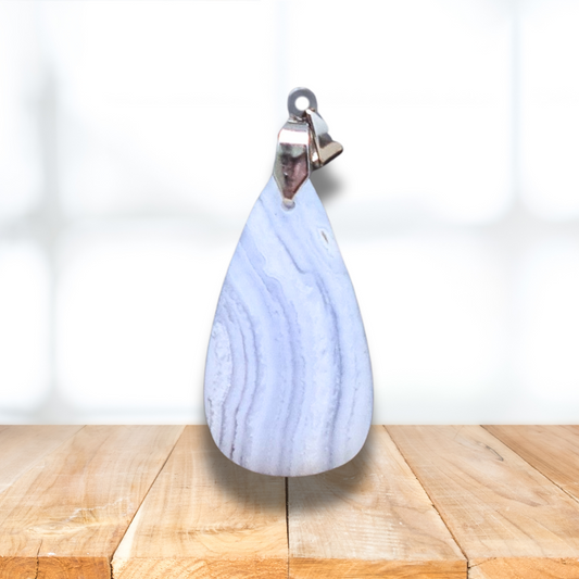 Pendentif en Agate bleue (PE1474)