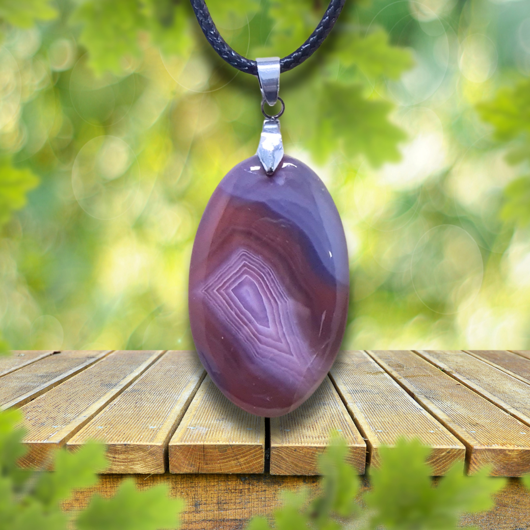 Pendentif en Agate du Botswana (PE2028)