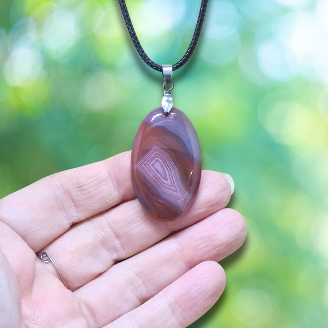 Pendentif en Agate du Botswana (PE2028)