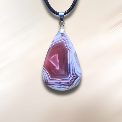 Pendentif en Agate du Botswana (PE1851)