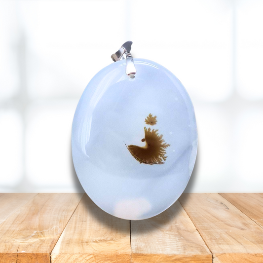 Pendentif en Agate à dendrites (PE1808)