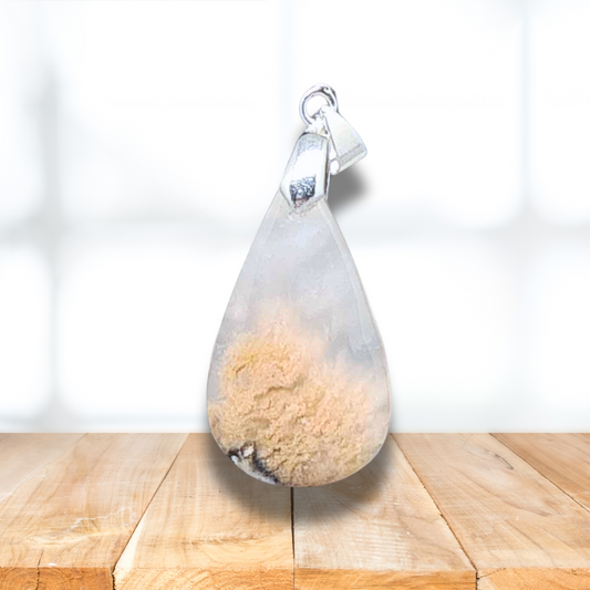 Pendentif en Agate tigrée à dendrites (PE1785)