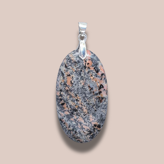 Pendentif en Agate Dendritique (PE1380)