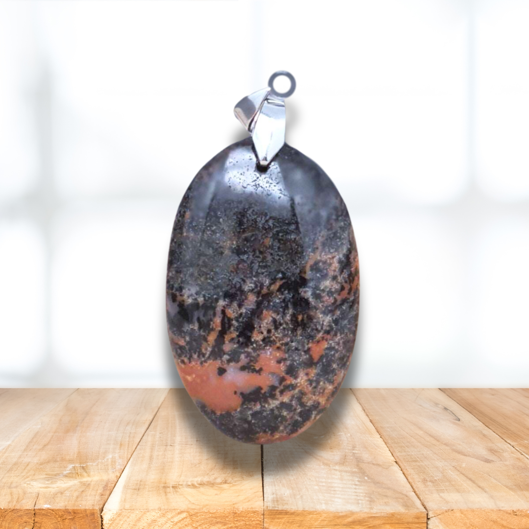 Pendentif en Agate Dendritique (PE1379)