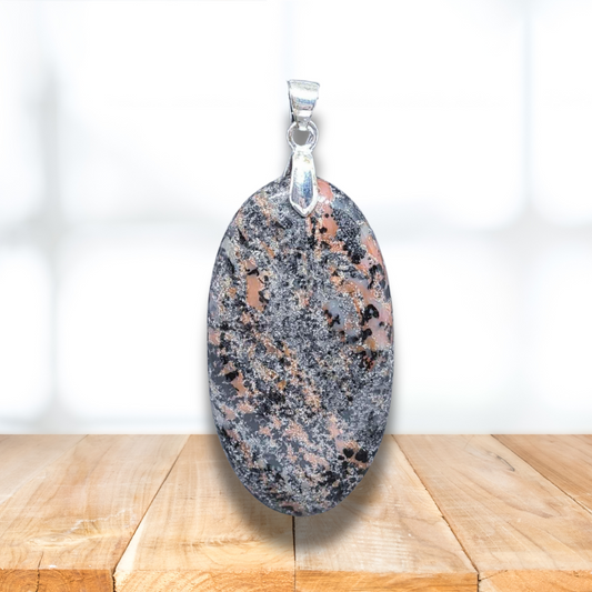 Pendentif en Agate Dendritique (PE1380)
