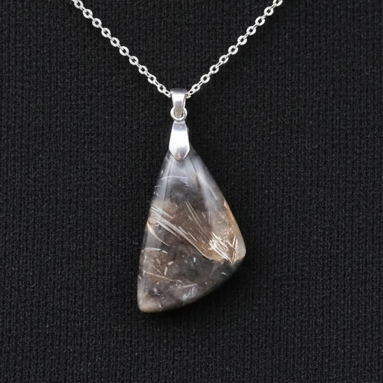 Pendentif en Agate fossile (PE1487)