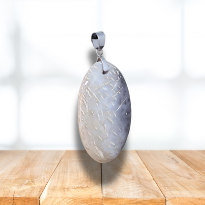 Pendentif en Agate fossile (PE1488)