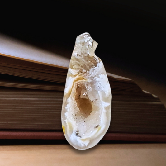 Pendentif en Géode d'Agate brute (PE1915-3)